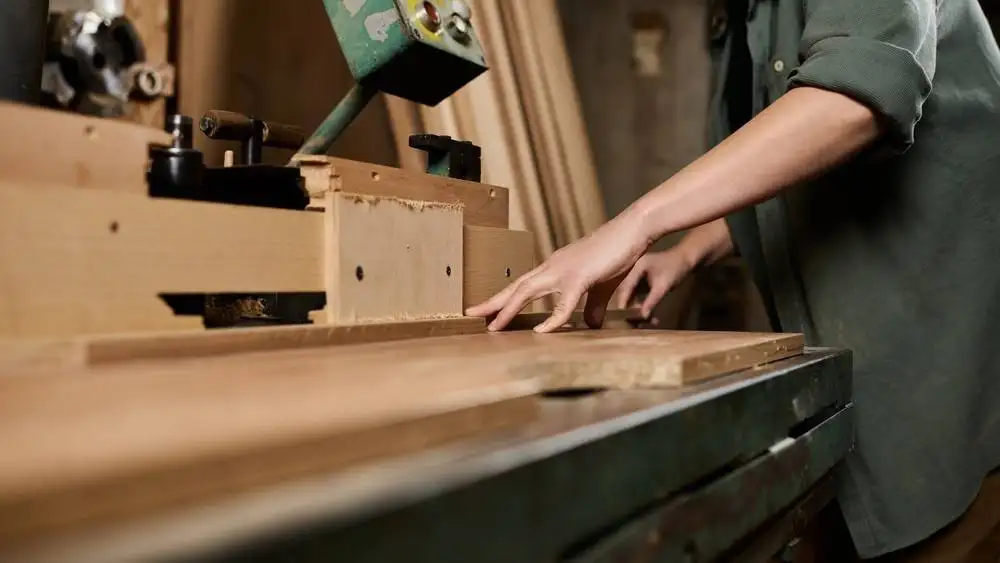 Mennonite artisan handcrafting solid wood furniture in Ontario workshop