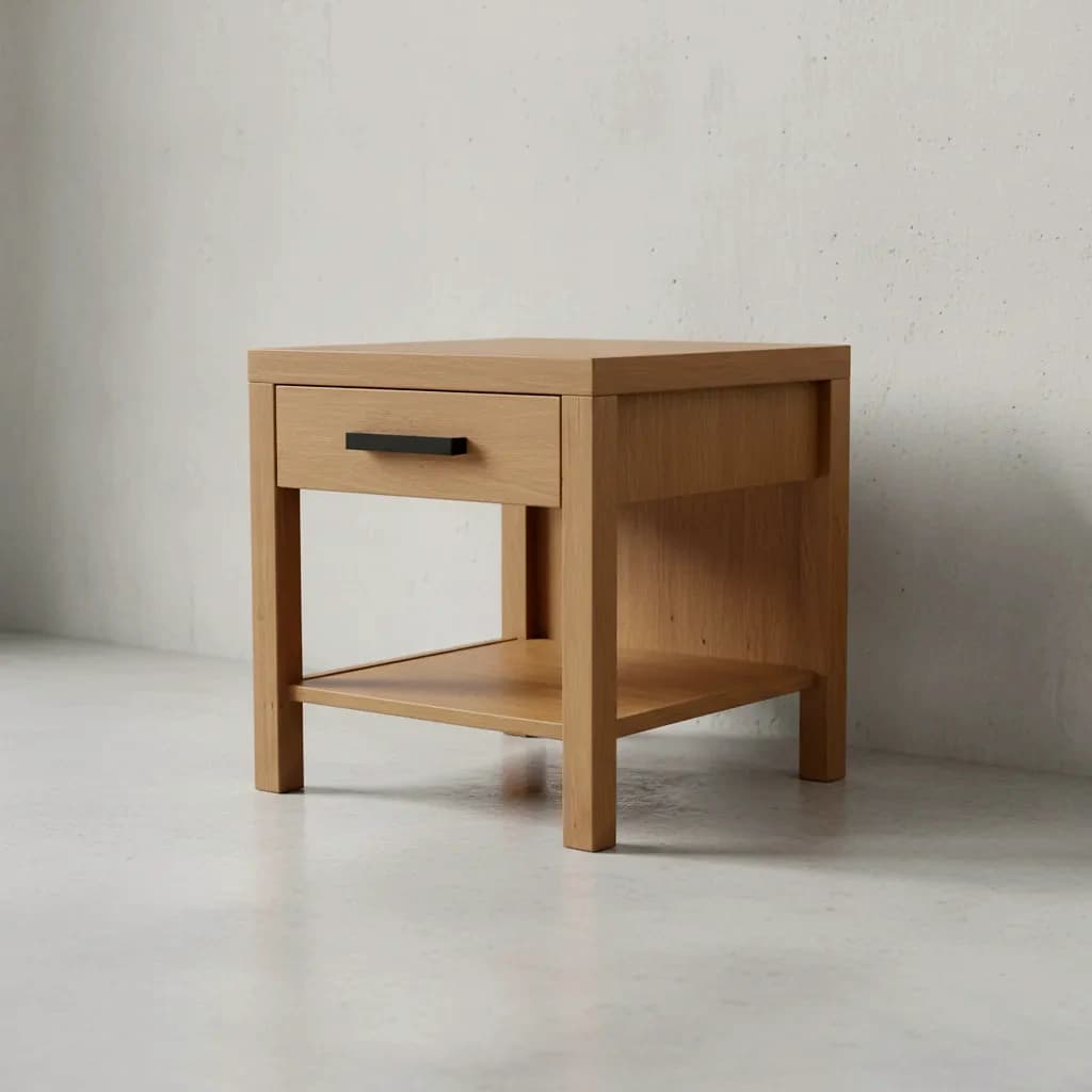 penwood furniture tanner end table with shelf 45 degree angle