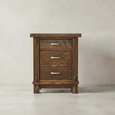 Timber 3 Drawer Night Stand