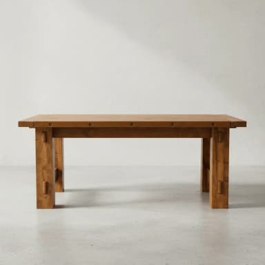 Timber Double Pedestal Table