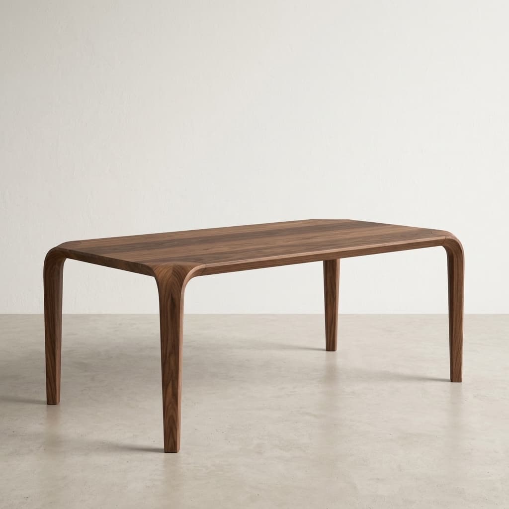 Cascade table, 45-degree view