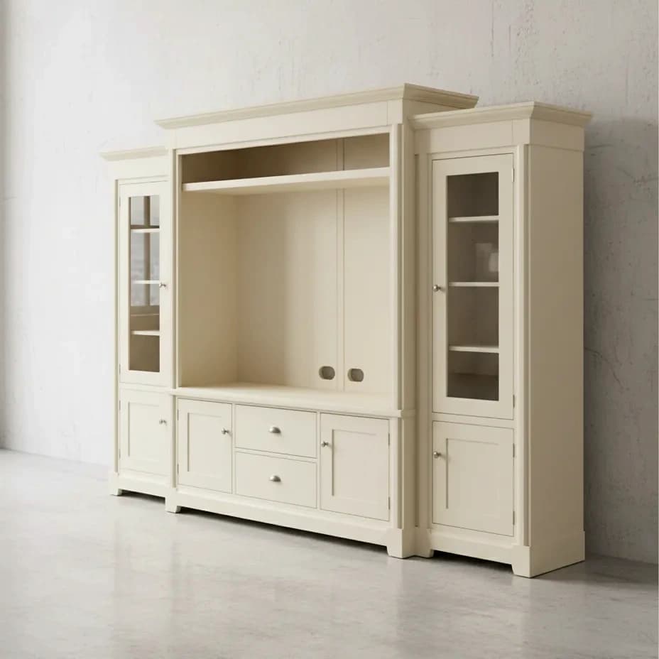 penwood furniture hudson valley entertainment unit 45 degree angle