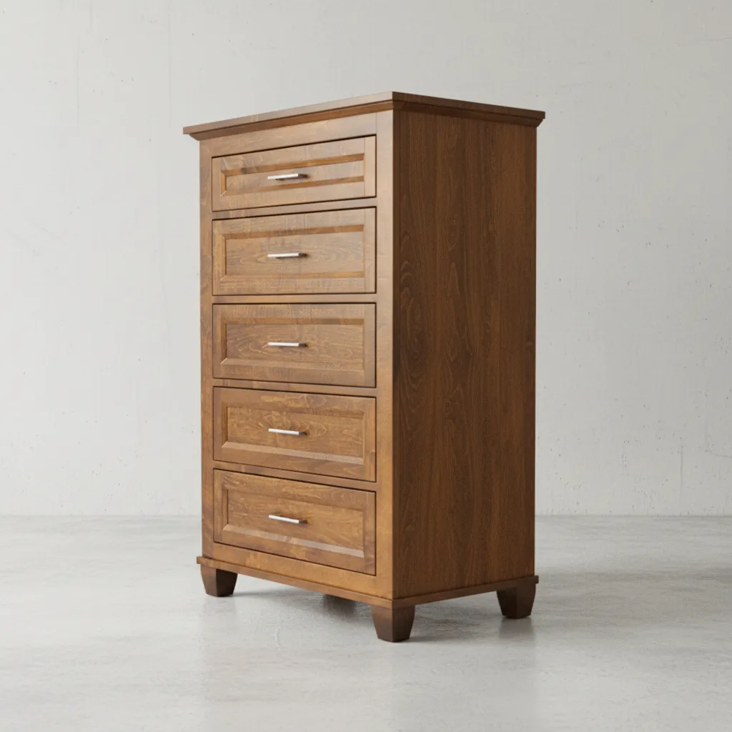 penwood furniture algonquin 5 drawer high boy 45 degree angle