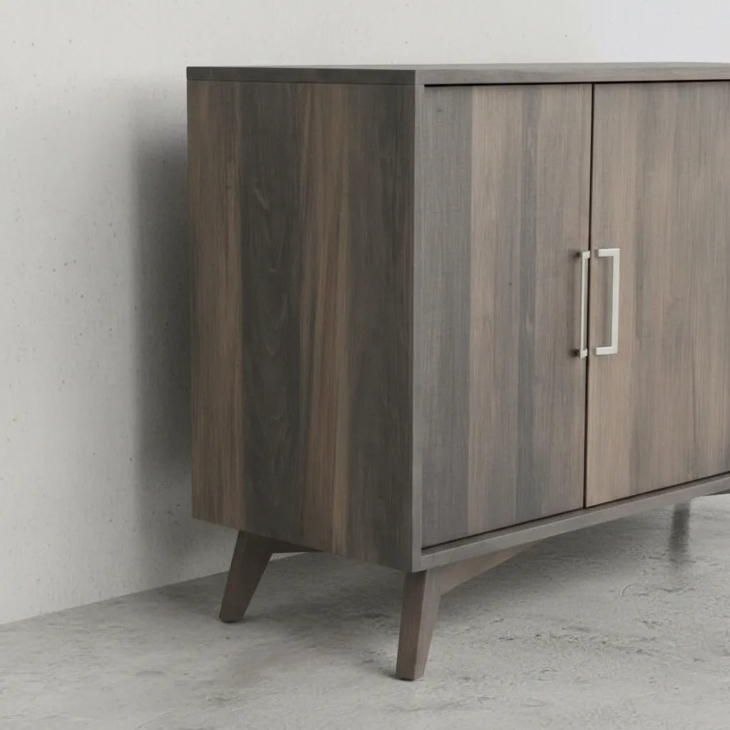 penwood furniture avenue sideboard 4 drawers 2 doors medium close up