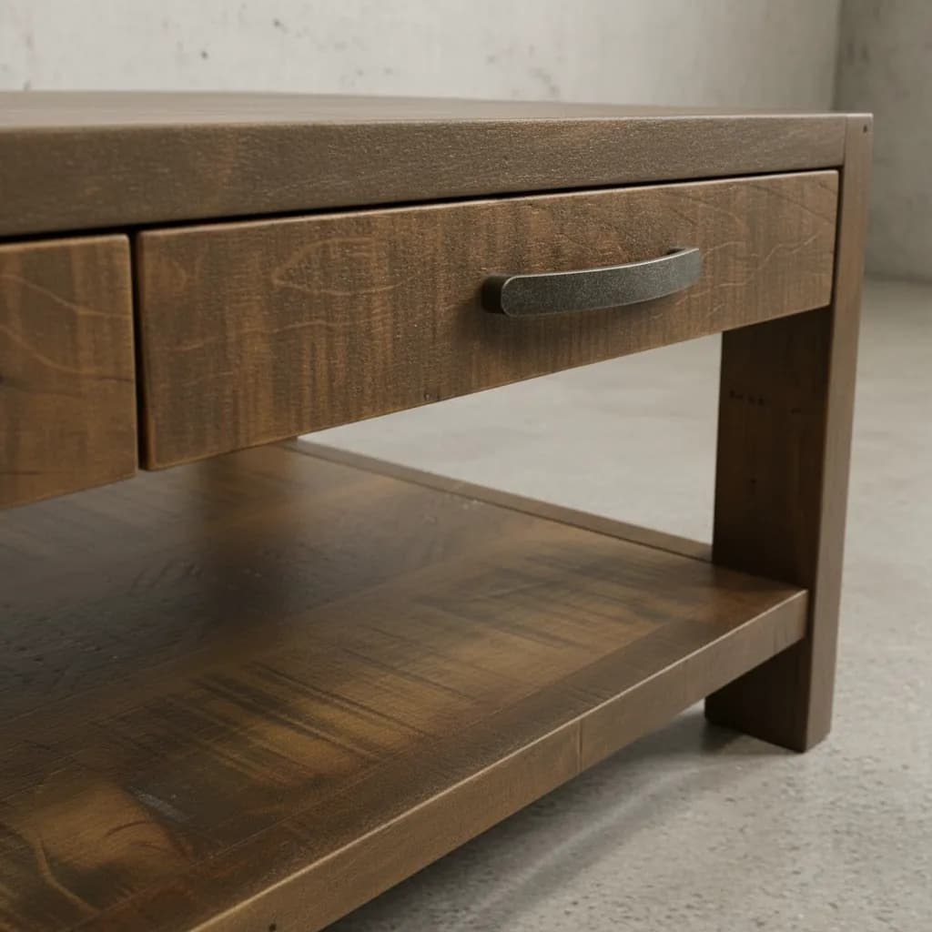 penwood furniture backwoods coffee table medium close up