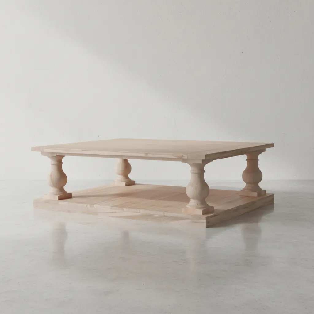 penwood furniture balustrade coffee table 45 degree angle