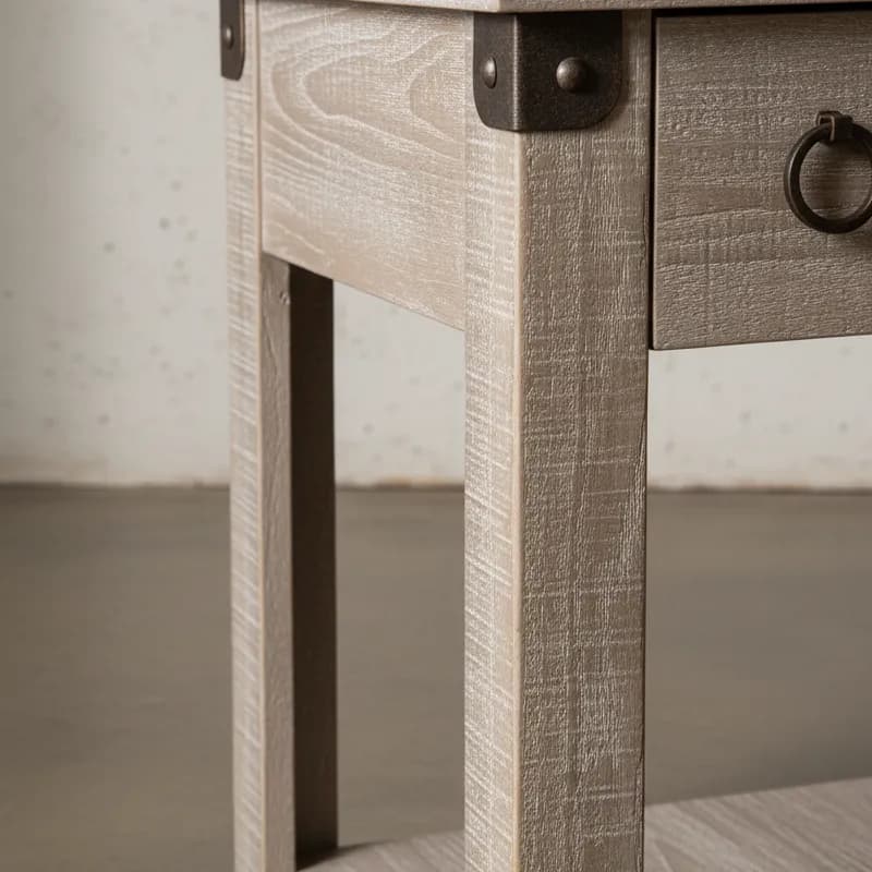 penwood furniture barrelworks chairside table medium close up