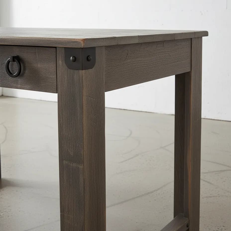 penwood furniture barrelworks writing desk medium close up