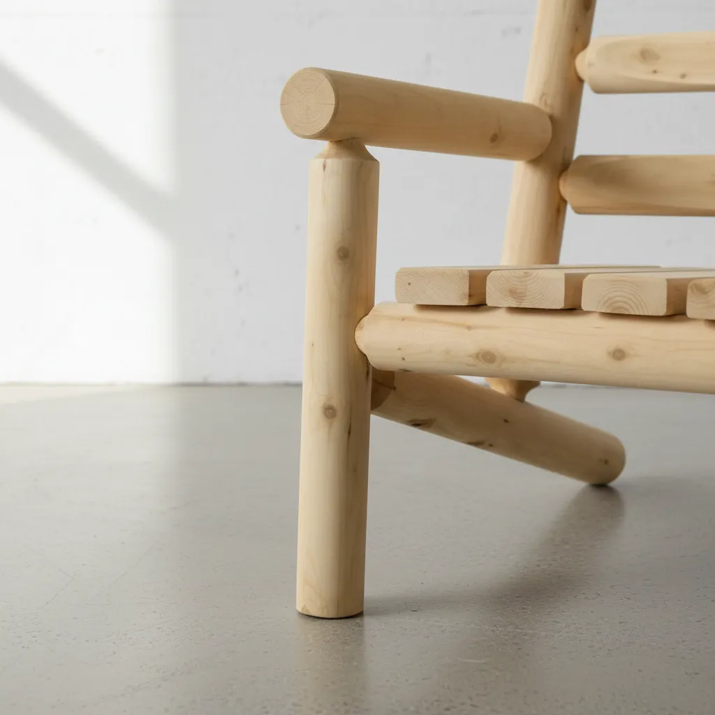 penwood furniture cedar ladder back chair medium close up