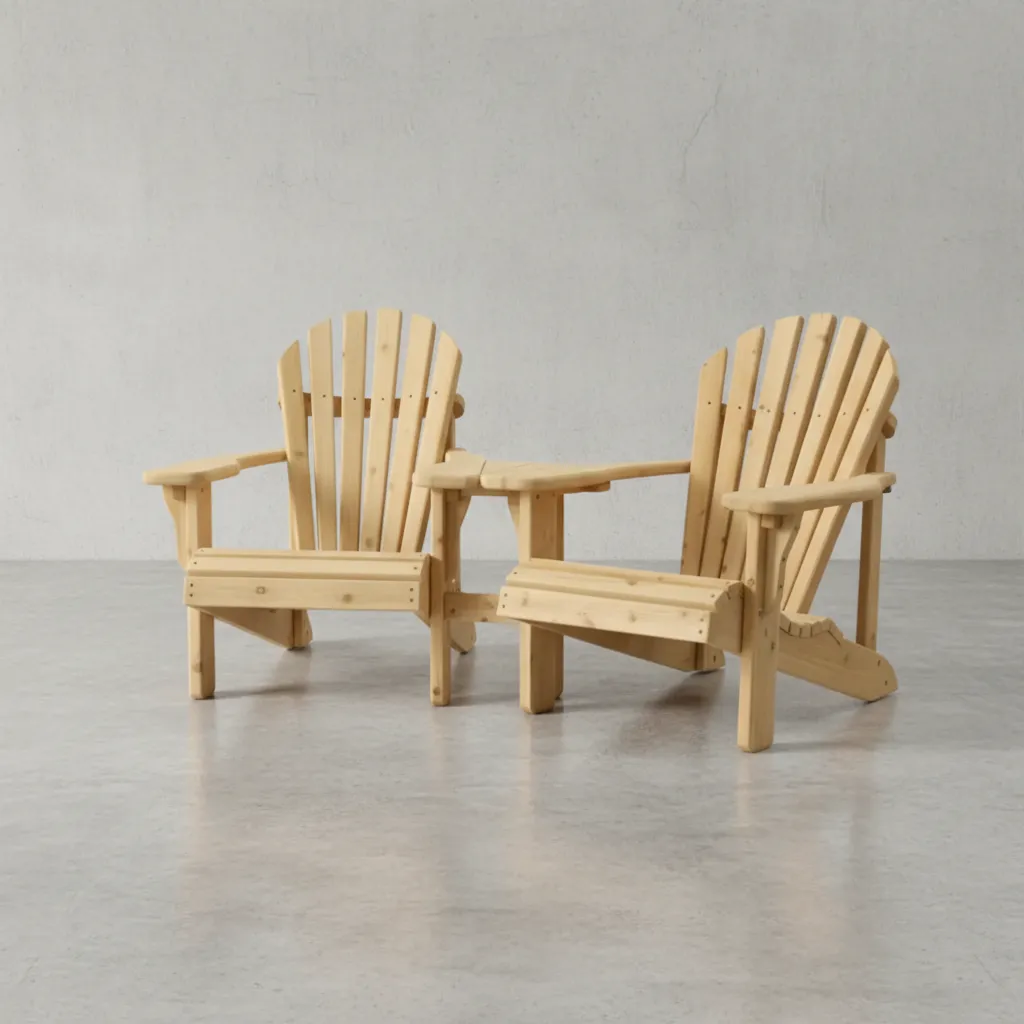 penwood furniture cedar muskoka chair angled set 45 degree angle