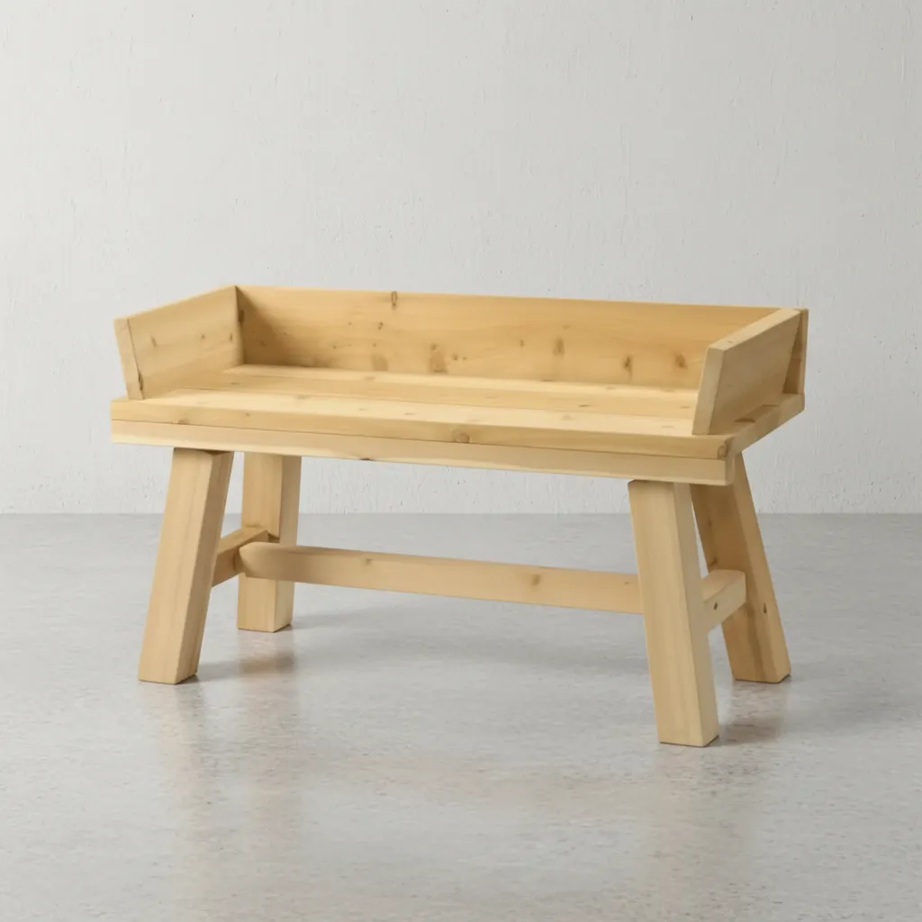 penwood furniture cedar wagon bench 45 degree angle