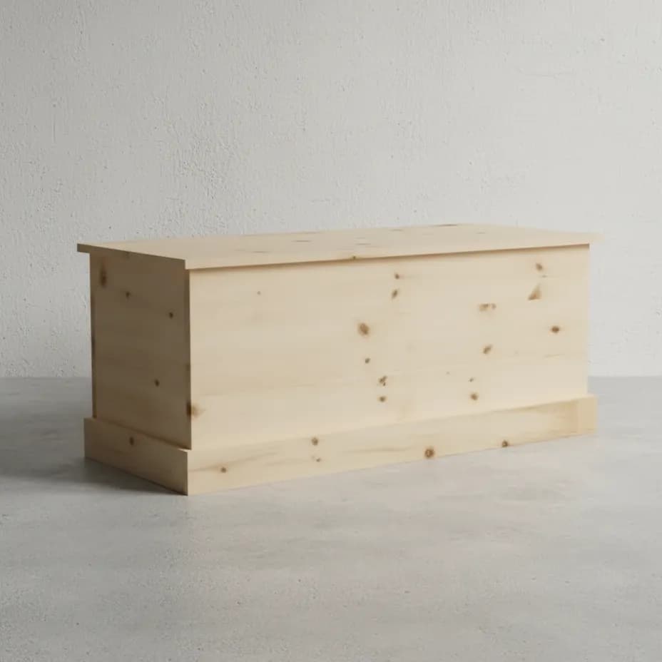 penwood furniture cottage blanket box ct40 45 degree angle