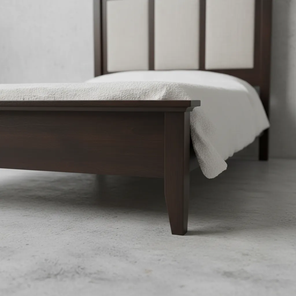penwood furniture courtland bed fabric headboard medium close up