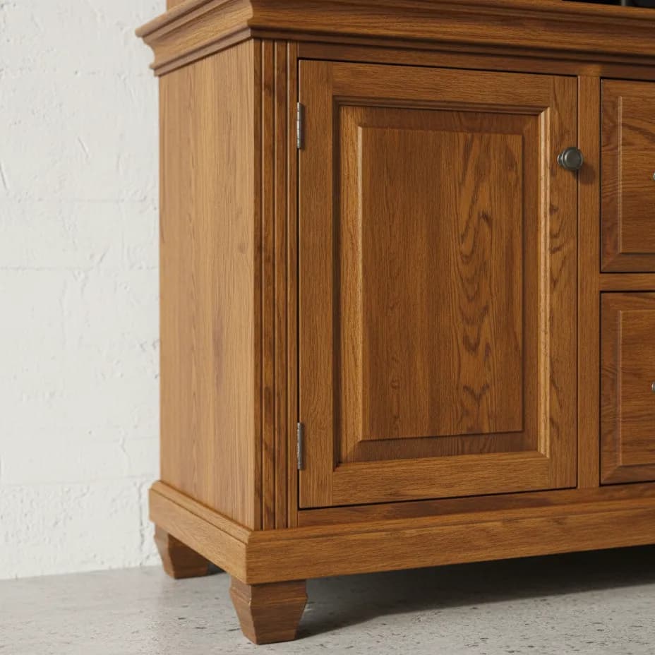 penwood furniture florentino credenza with hutch f2174h medium close up