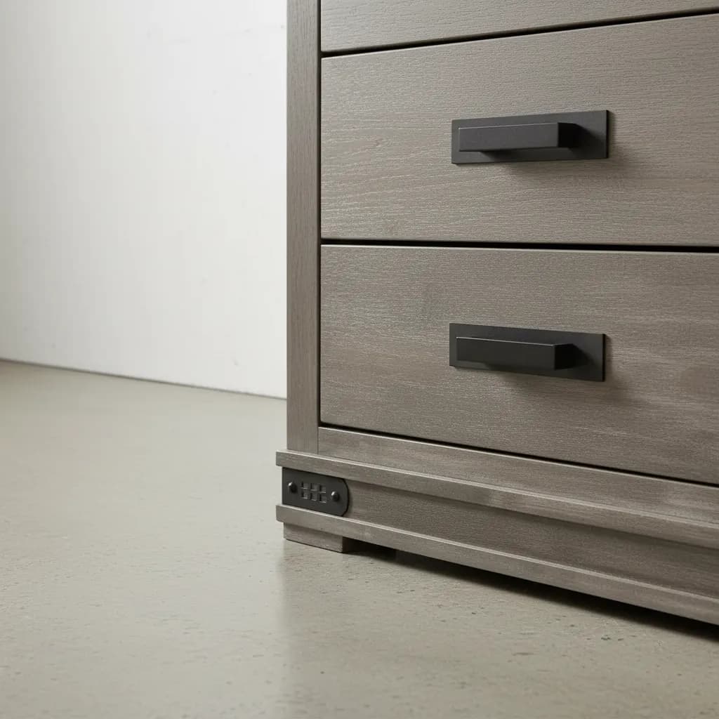 penwood furniture gastown highboy 5 drawers medium close up