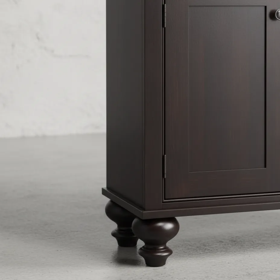 penwood furniture georgetown bookcase with doors medium close up