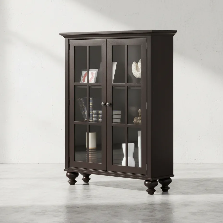 penwood furniture georgetown library cabinet 45 degree angle