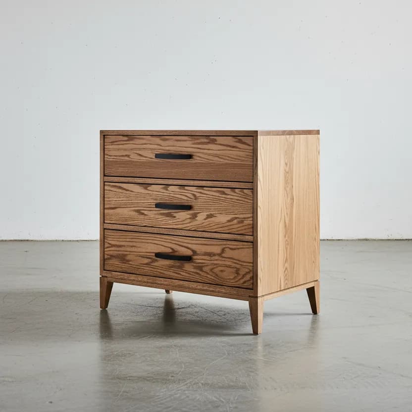 penwood furniture haven 3 drawer night stand 45 degree angle