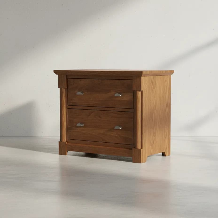 penwood furniture hudson valley file cabinet 2 drawers 45 degree angle