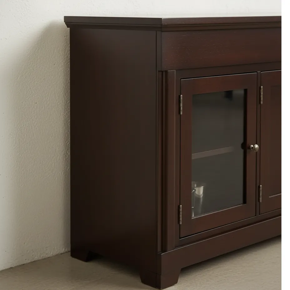 penwood furniture hudson valley media stand hv72 medium close up