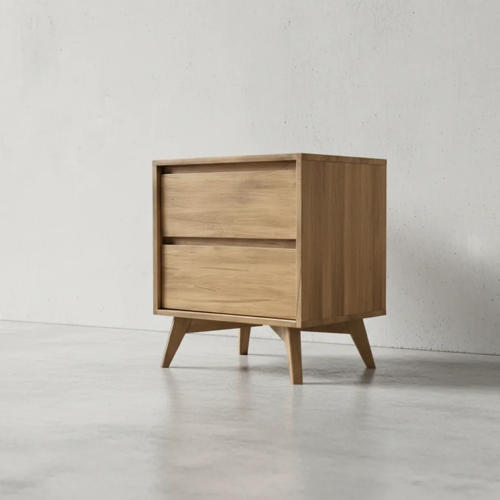 penwood furniture hygge 2 drawer nightstand 45 degree angle
