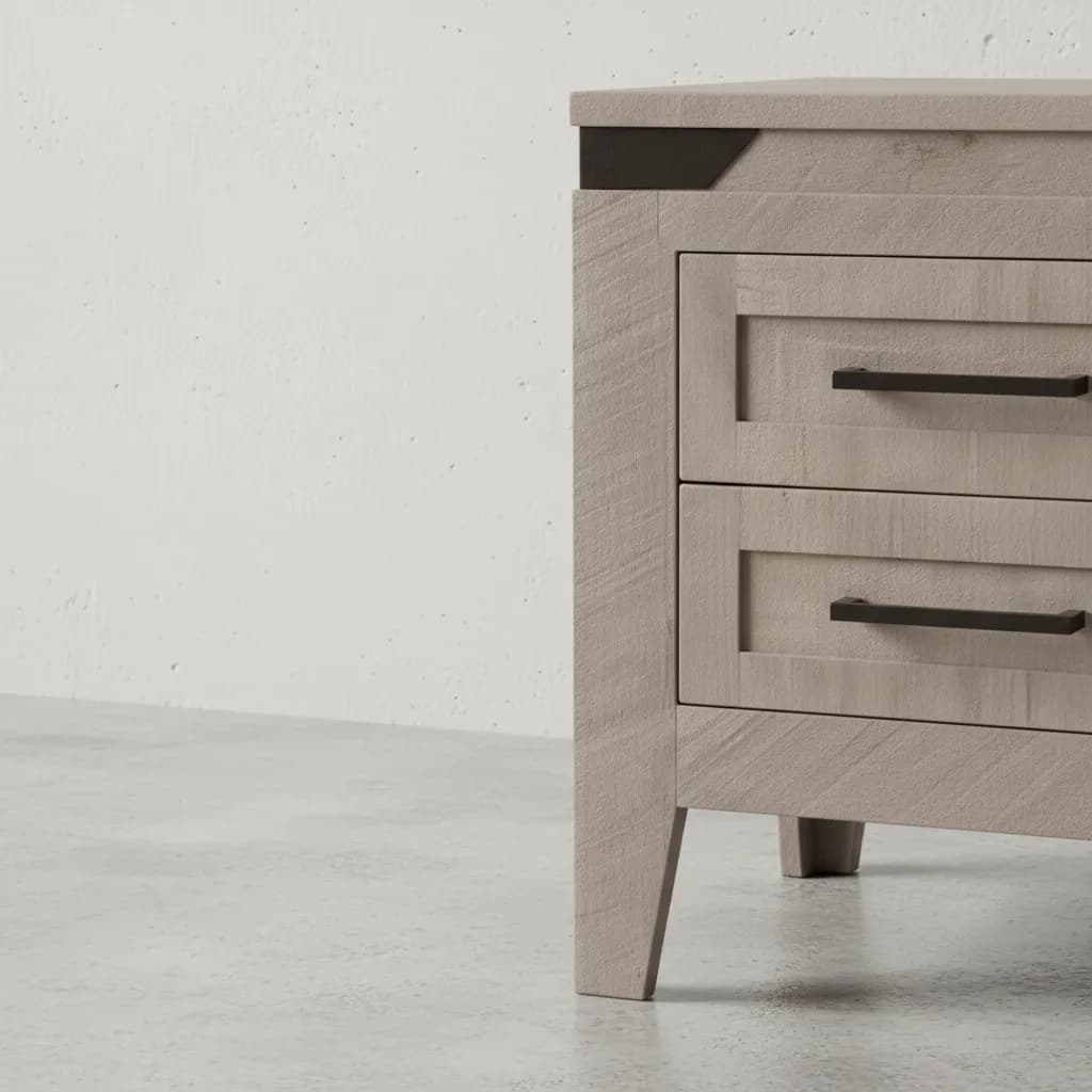 penwood furniture kenora 2 drawer night stand medium close up