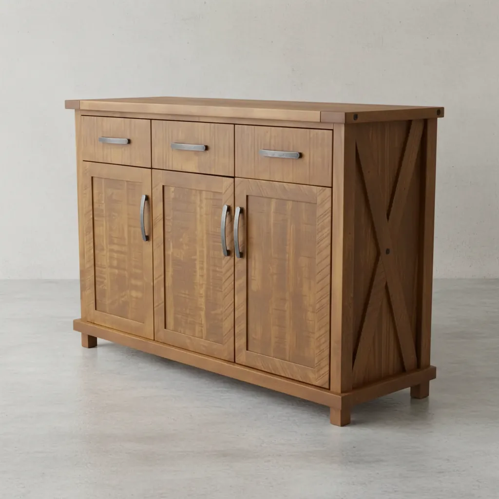 penwood furniture klondike sideboard 45 degree angle
