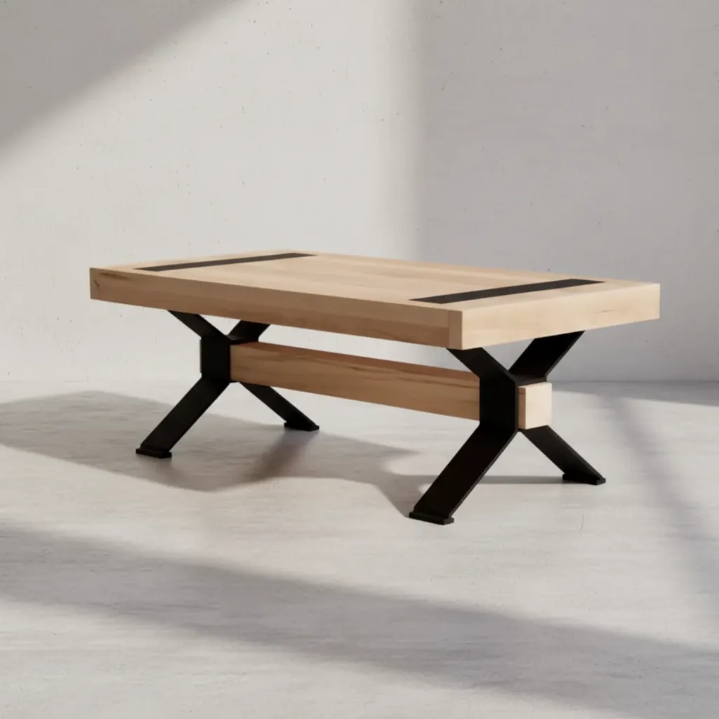 penwood furniture millwright coffee table 45 degree angle