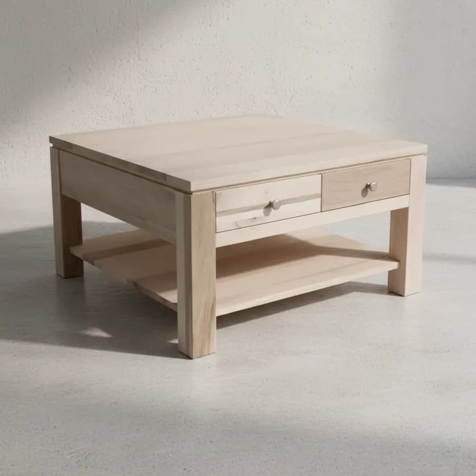 penwood furniture newport 4 drawer coffee table np3535 45 degree angle