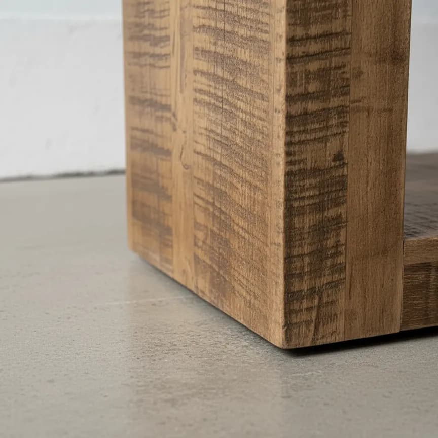 penwood furniture revelstoke sofa table medium close up