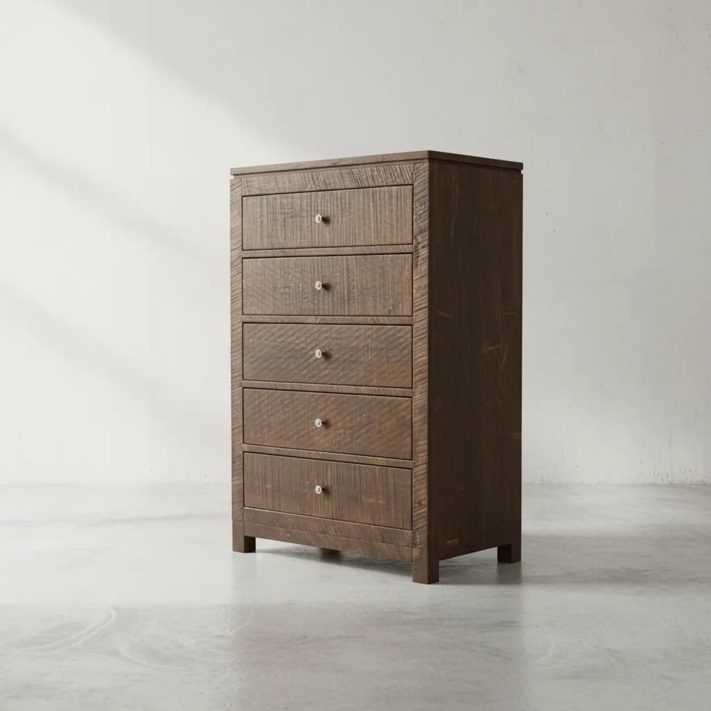 penwood furniture rustic metro highboy 45 degree angle