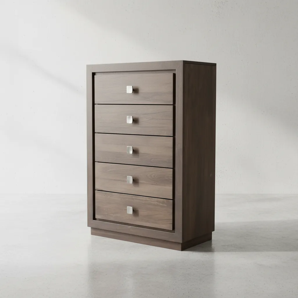 penwood furniture thornloe 5 drawer highboy 45 degree angle
