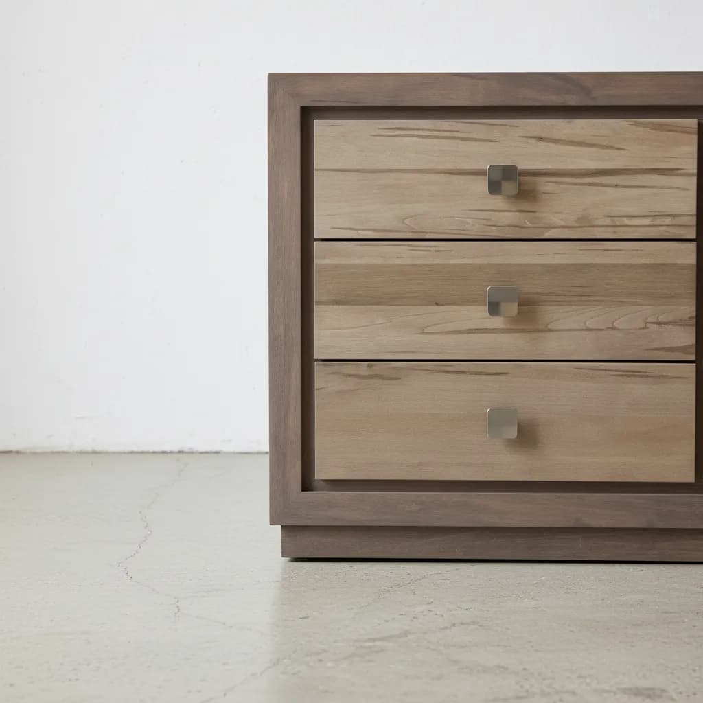 penwood furniture thornloe 6 drawer dresser medium close up
