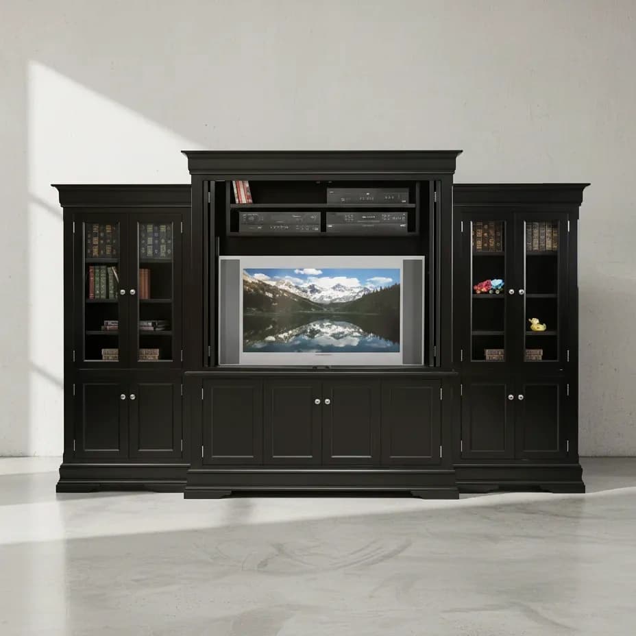penwood furniture phillipe entertainment unit p400 face on horizontal
